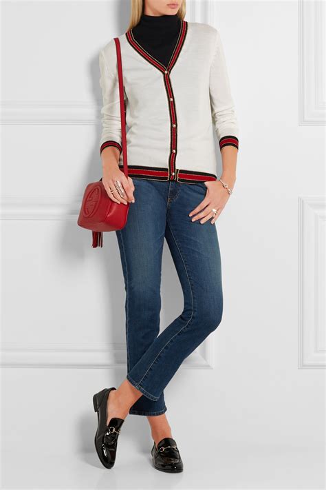 white gucci cardigan|gucci cardigan for women.